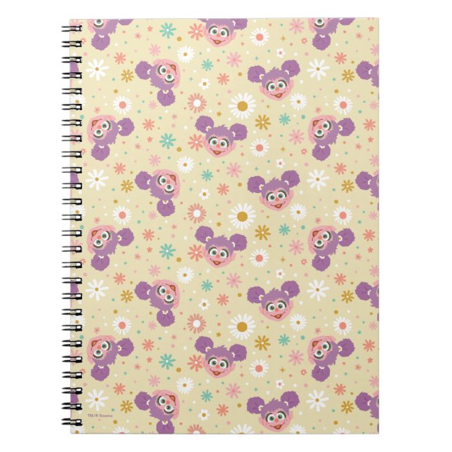 Caderno Espiral Abby Cadabby | Padrão Floral Face (Frente)