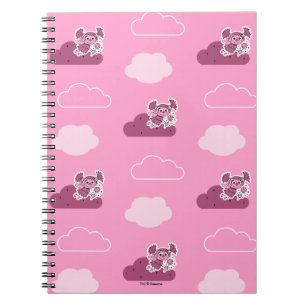 Caderno Espiral Abby Doodley Cloud Pattern