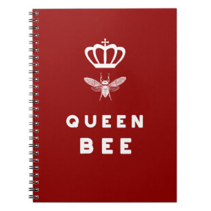 Caderno Espiral Abelha de rainha. Coroa. Provérbios bonitos