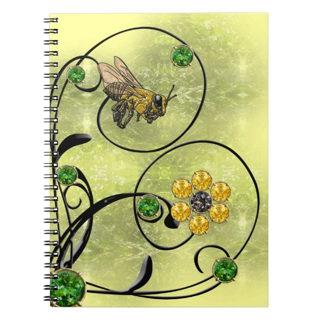 Caderno Espiral Abelha Mel (Frente)