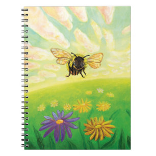 Caderno Espiral Abelha no Horizonte