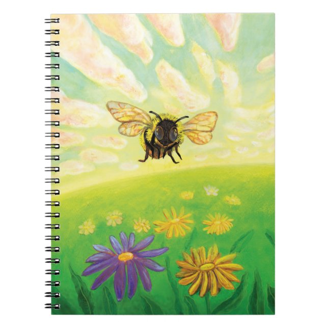 Caderno Espiral Abelha no Horizonte (Frente)