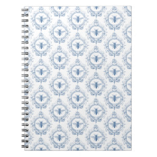 Caderno Espiral Abelhas de fazenda francesa Modern Vintage