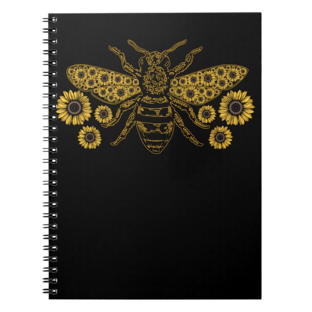 Caderno Espiral Abelhas De Girassol Abelhas De Mel (Frente)