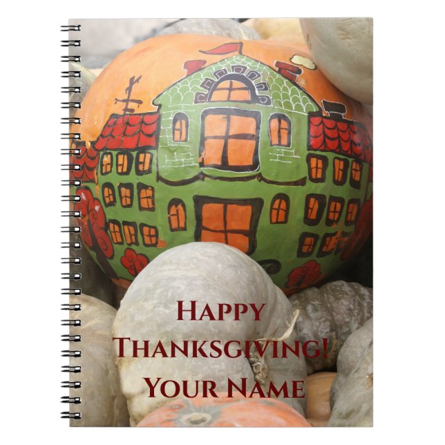 Caderno Espiral Abóbora (Frente)