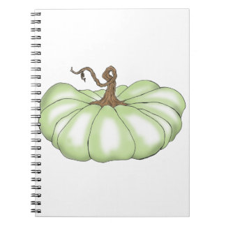 Caderno Espiral abóbora verde