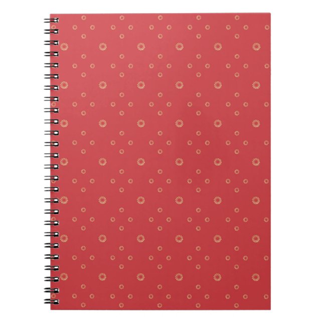 Caderno Espiral Abóbora | Zínia Dourada Sol (Frente)
