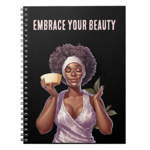 Caderno Espiral Abrace sua beleza: notebook de amor próprio