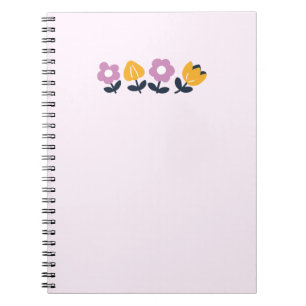 Caderno Espiral Abraços e Narizes Molhados de abril - Parte Floral
