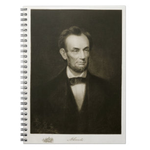 Caderno Espiral Abraham Lincoln, 16o presidente do Stat unido