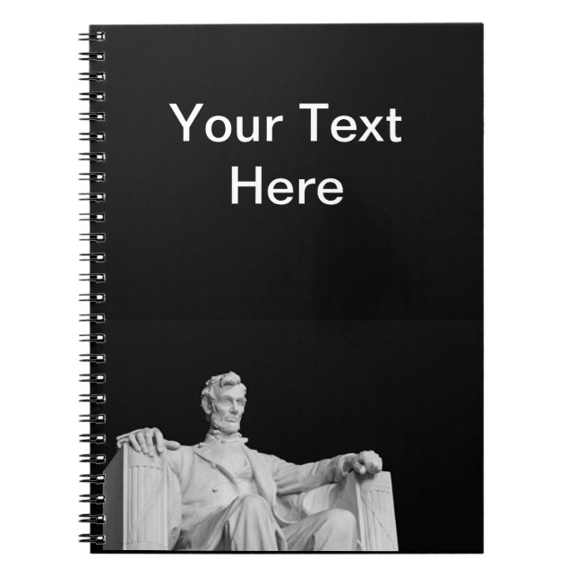 Caderno Espiral Abraham Lincoln Spiral Notebook (Frente)