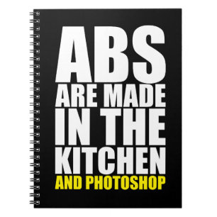 Caderno Espiral Abs São Feitos Na Cozinha E Na Photoshop - Engraça