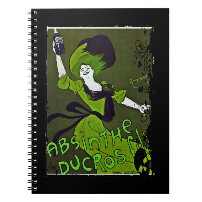 Caderno Espiral Absinto em Verde (Frente)