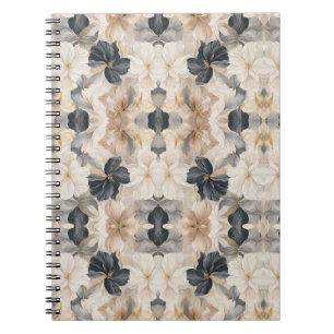 Caderno Espiral Abstração Floral Artística Premium