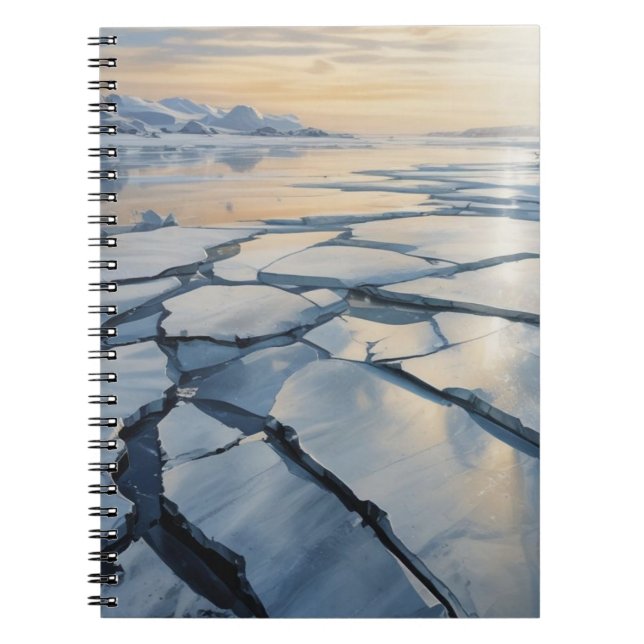 Caderno Espiral Abstract Landscape Notebook Journal (Frente)