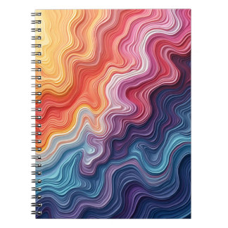 Caderno Espiral Abstract Notebook colorful