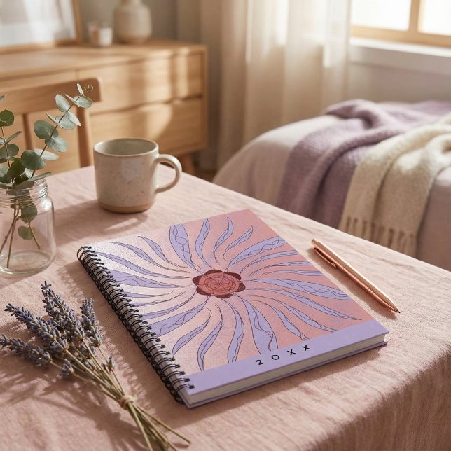 Caderno Espiral Abstract organic shapes Spiral  Notebook (Criador carregado)