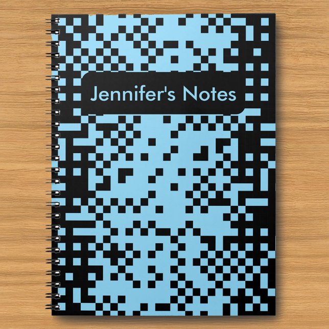 Caderno Espiral Abstract Pixel Effect Pattern Notebook (Criador carregado)