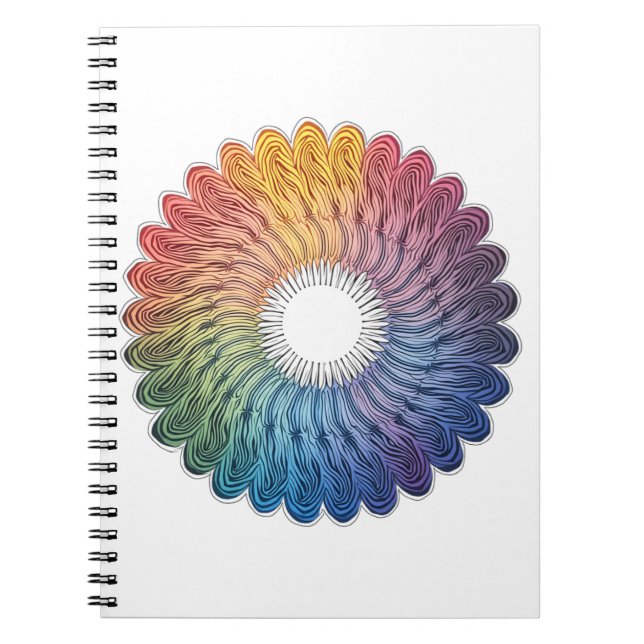 Caderno Espiral Abstract vivid notebook (Frente)