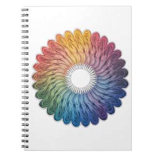 Caderno Espiral Abstract vivid notebook