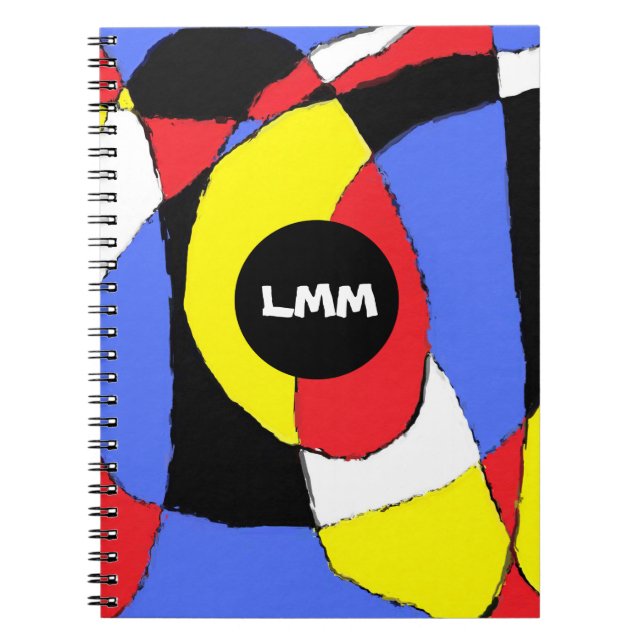Caderno Espiral Abstrato (Frente)