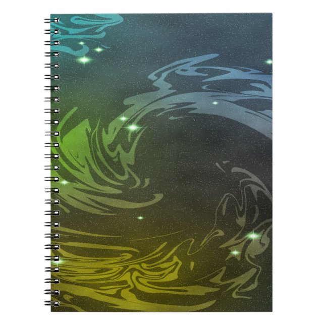 Caderno Espiral Abstrato (Frente)