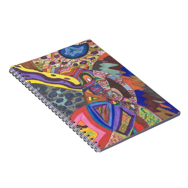 Caderno Espiral Abstrato 109, arte original (Lado Direito)