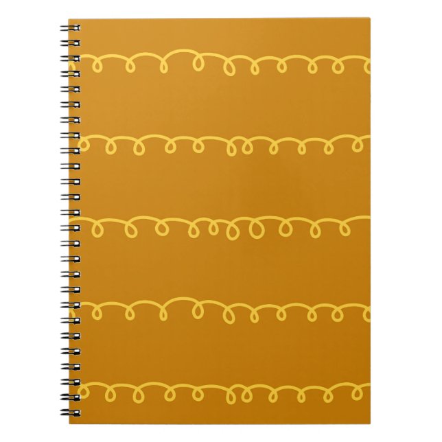 Caderno Espiral Abstrato Art: Modern Wrapping Design (Frente)