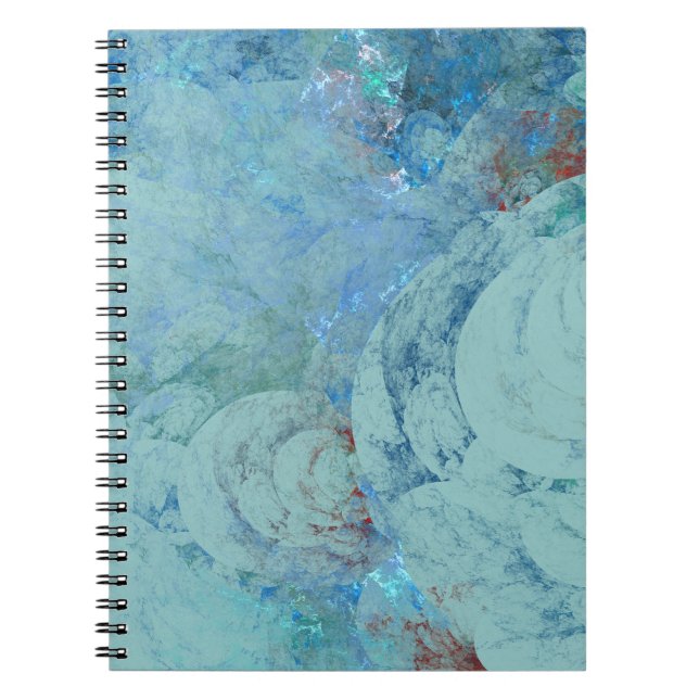 Caderno Espiral Abstrato azul de Opal para RAZR (Frente)
