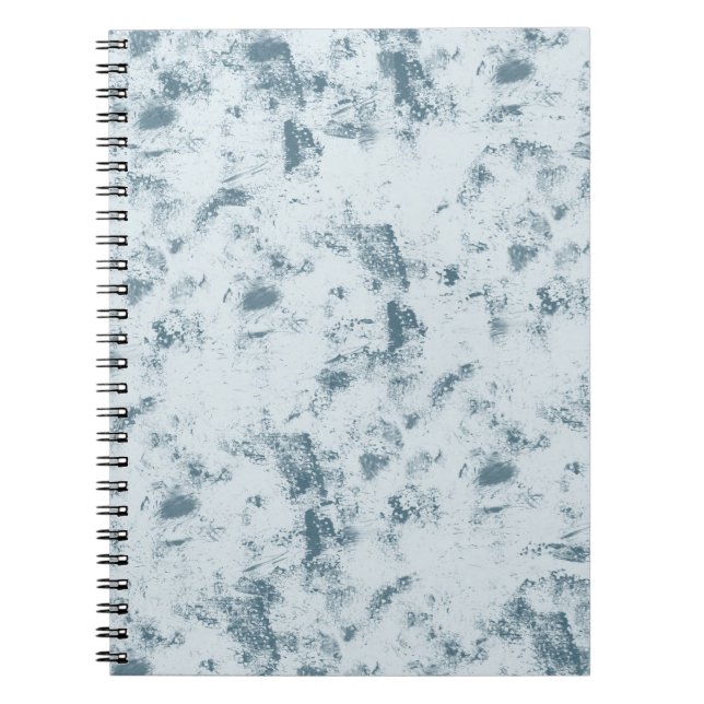 Caderno Espiral Abstrato Azul Grunge (Frente)