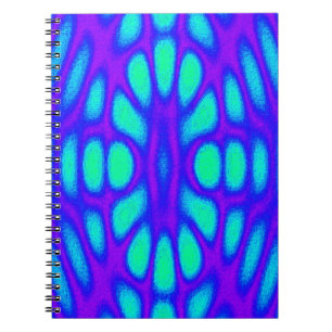 Caderno Espiral Abstrato Blues