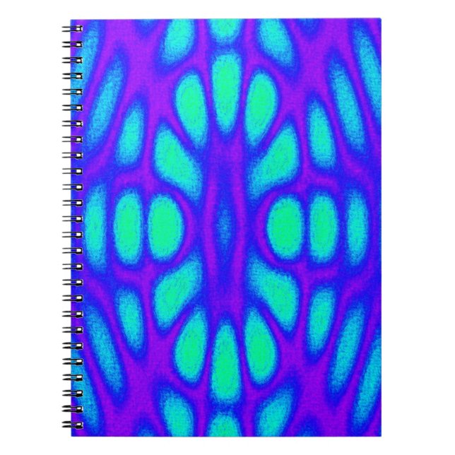 Caderno Espiral Abstrato Blues (Frente)