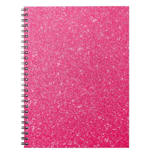 Caderno Espiral Abstrato brilho de fundo. Desfocado de trás (Frente)