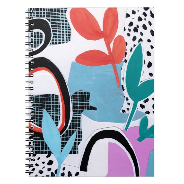 Caderno Espiral Abstrato Campo Trip (Frente)