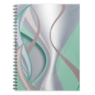 Caderno Espiral Abstrato Chocolate Mint Tornado