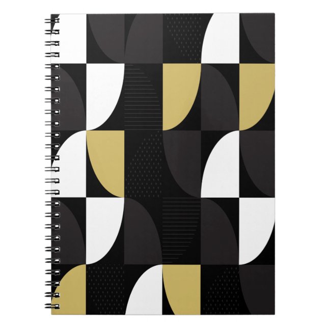 Caderno Espiral Abstrato colorido (Frente)