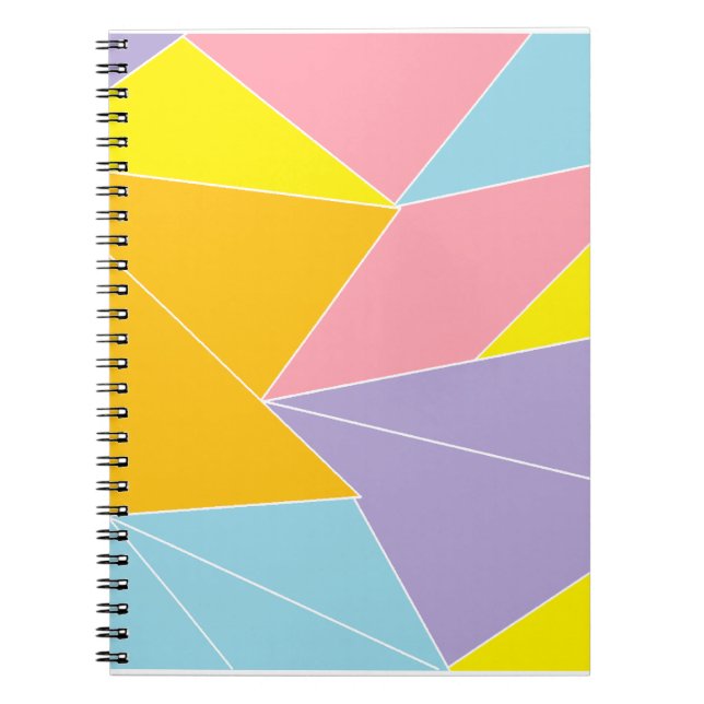 Caderno Espiral Abstrato colorido (Frente)