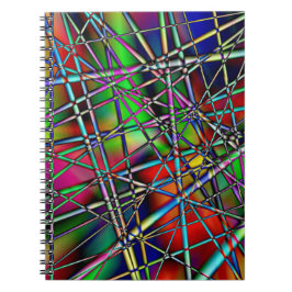 Caderno Espiral Abstrato colorido