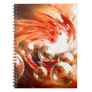 Caderno Espiral Abstrato Contemporâneo