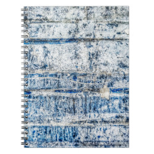 Caderno Espiral Abstrato de abstrato de fundo azul, envelhecido, e