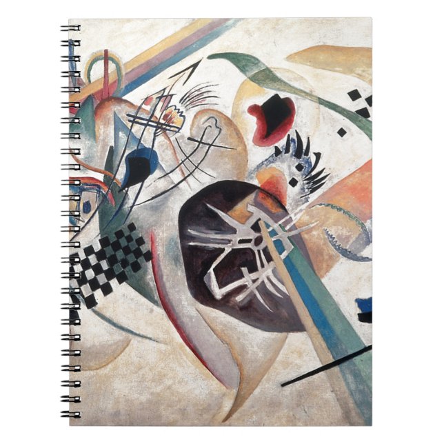 Caderno Espiral Abstrato de composição Kandinsky (Frente)