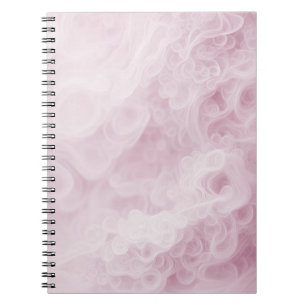 Caderno Espiral Abstrato de espiral cor-de-rosa do Pastel