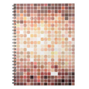 Caderno Espiral abstrato de fundo. mosaico dourado. desenho ilustr