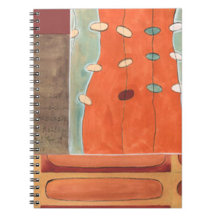 Caderno Espiral Abstrato de Ovos por Erica J Vess