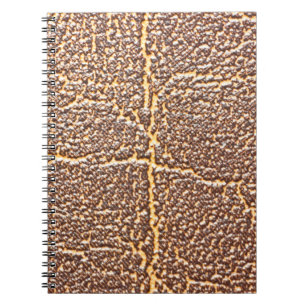 Caderno Espiral Abstrato de textura de cobrir natural de livro de