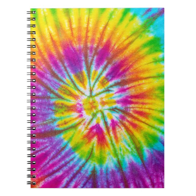 Caderno Espiral Abstrato de Ti-Ti Colorida. (Frente)