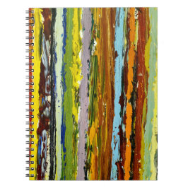 Caderno Espiral Abstrato do Paint Streak