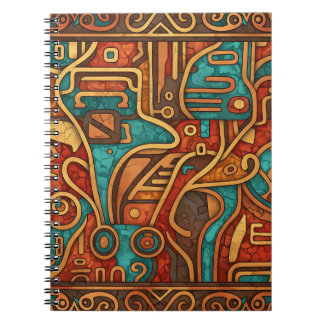 Caderno Espiral Abstrato do Sudoeste