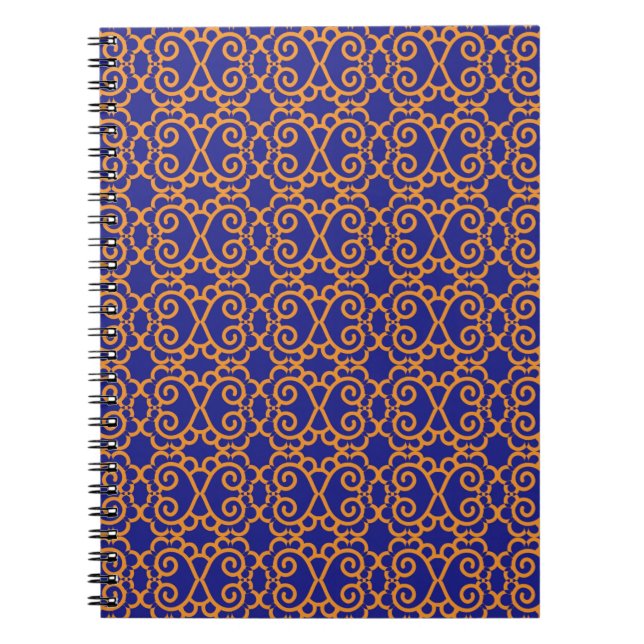 Caderno Espiral Abstrato Geométrico de vintage. Tre (Frente)