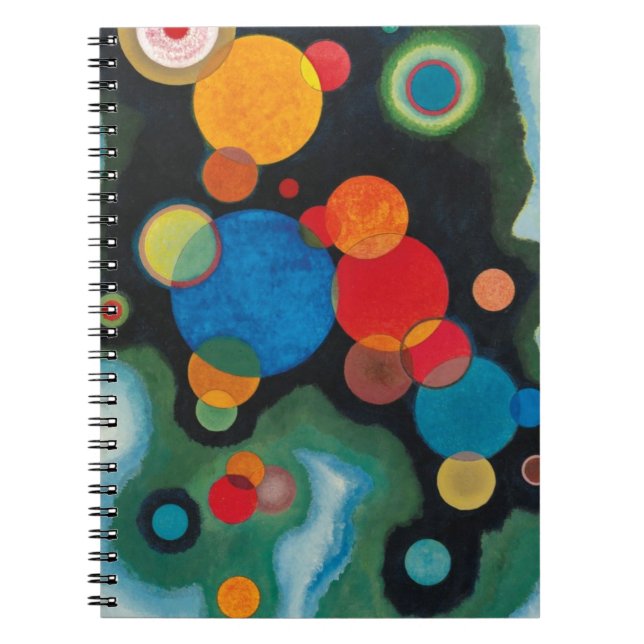 Caderno Espiral Abstrato Impulso Aprofundado Óleo sobre Tela Kandi (Frente)